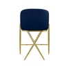 Meridian Furniture,Xavier Navy Velvet Counter Stool - 2 of 4