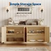 Mid Century Modern Sideboard Cabinet, Wood Storage Buffet for Living Room, Kitchen, Hallway - 3 of 4