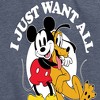 Women's - Disney - Mickey Mouse and Pluto I Just Want All The Dogs Short Sleeve Graphic T-Shirt - 2 of 4