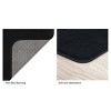 Hastings Home 2-Piece Memory Foam Bathroom Rug Set – Black - 2 of 4