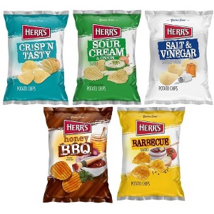 Herr's Potato Chips Variety Pack - 1 Oz Bag (Pack of 35) - 1 of 1