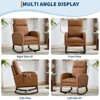 Modern Baby Chairs, Set Up Chair Built-in with Footrest, Rocking Glider Chair, Suitable for Bedroom, Living Room, Nursery Room - 2 of 4