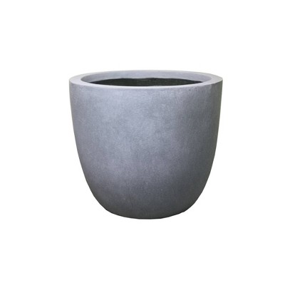 Photo 1 of 17 Kante Lightweight Concrete Modern Seamless Outdoor Planter Gray - Rosemead Home  Garden, Inc.