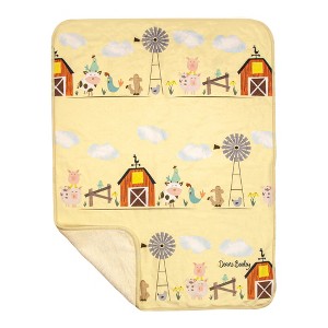 Manual Woodworkers and Weavers Farmyard Friends Fleece Throw, 30 x 40 Inches, Soft Animal-Themed Blanket for Kids or Nursery Decor - 1 of 3