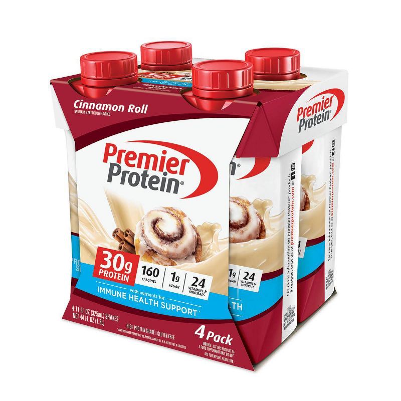 Premier Protein Nutritional Shake - Cinnamon Roll - 11 fl oz/4pk, 1 of 15
