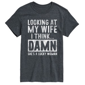 Men's - Instant Message - Looking At My Wife Short Sleeve Graphic T-Shirt - 1 of 4