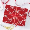 Personalization Mall Christmas Bow Red Wrapping Paper Roll - 2 of 4