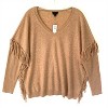 Women's Cashmere Donegal Fringe Sweater - Talbots - 2 of 3