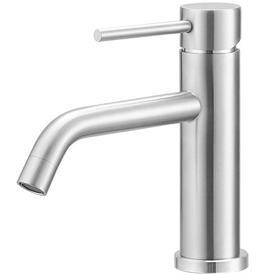 BWE Single Hole Single Handle Bathroom Faucet With Deck Plate