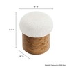 Modway Breeze Boucle Upholstered Ottoman - Modern Square Accent Footrest for Living Room or Bedroom Seating - 4 of 4