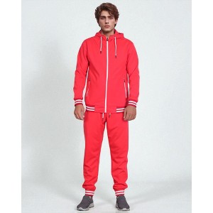 Men’s Scooba Multi Color Rib Tracksuit GYM Activewear Outfit - 1 of 4