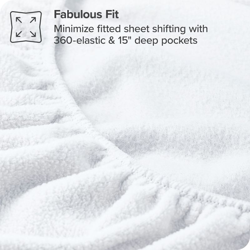 Polar Fleece Fitted Sheet by Bare Home, 5 of 6