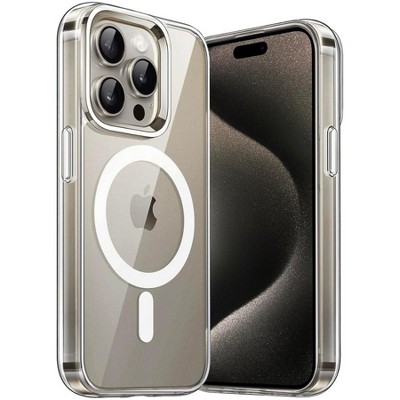 Entronix [Magnetic] Case Compatible with iPhone 16 Pro - [Hard Back] Slim Clear