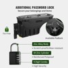 VEVOR Truck Bed Storage Box, Lockable Lid, Waterproof ABS Wheel Well Tool Box 6.6 Gal/20 L with Password Padlock, Black - 3 of 4