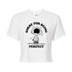 Women's - Peanuts - Sally Perfect Cropped Graphic T-Shirt - 1 of 4
