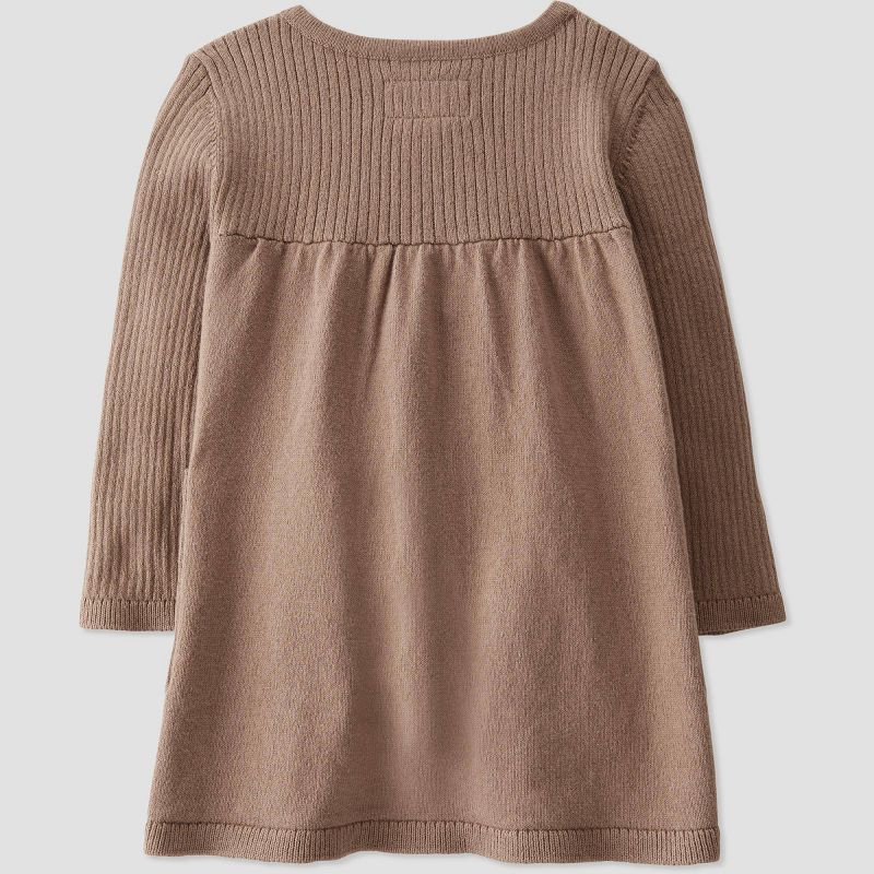 Little Planet by Carter’s Baby Girls' Knit Dress - Brown, 2 of 5