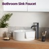ChicFurnit Bathroom Sink Faucet Tall Single Handle Lavatory Faucet for Contemporary Spaces, Black, 18"*9"*3" - 2 of 4