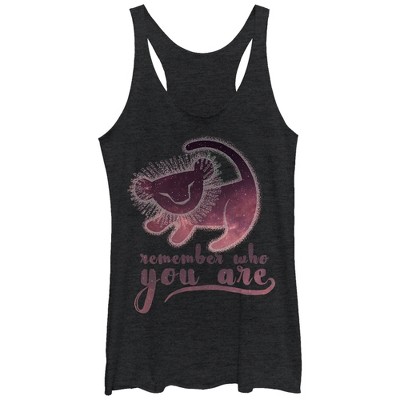 Women's Lion King Simba Remember Who You Are Racerback Tank Top