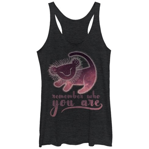 Women's Lion King Simba Remember Who You Are Racerback Tank Top - image 1 of 3