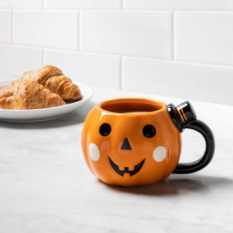 10oz Halloween Stoneware Pumpkin Figural Mug - Hyde &#38; EEK! Boutique&#8482;, 2 of 6