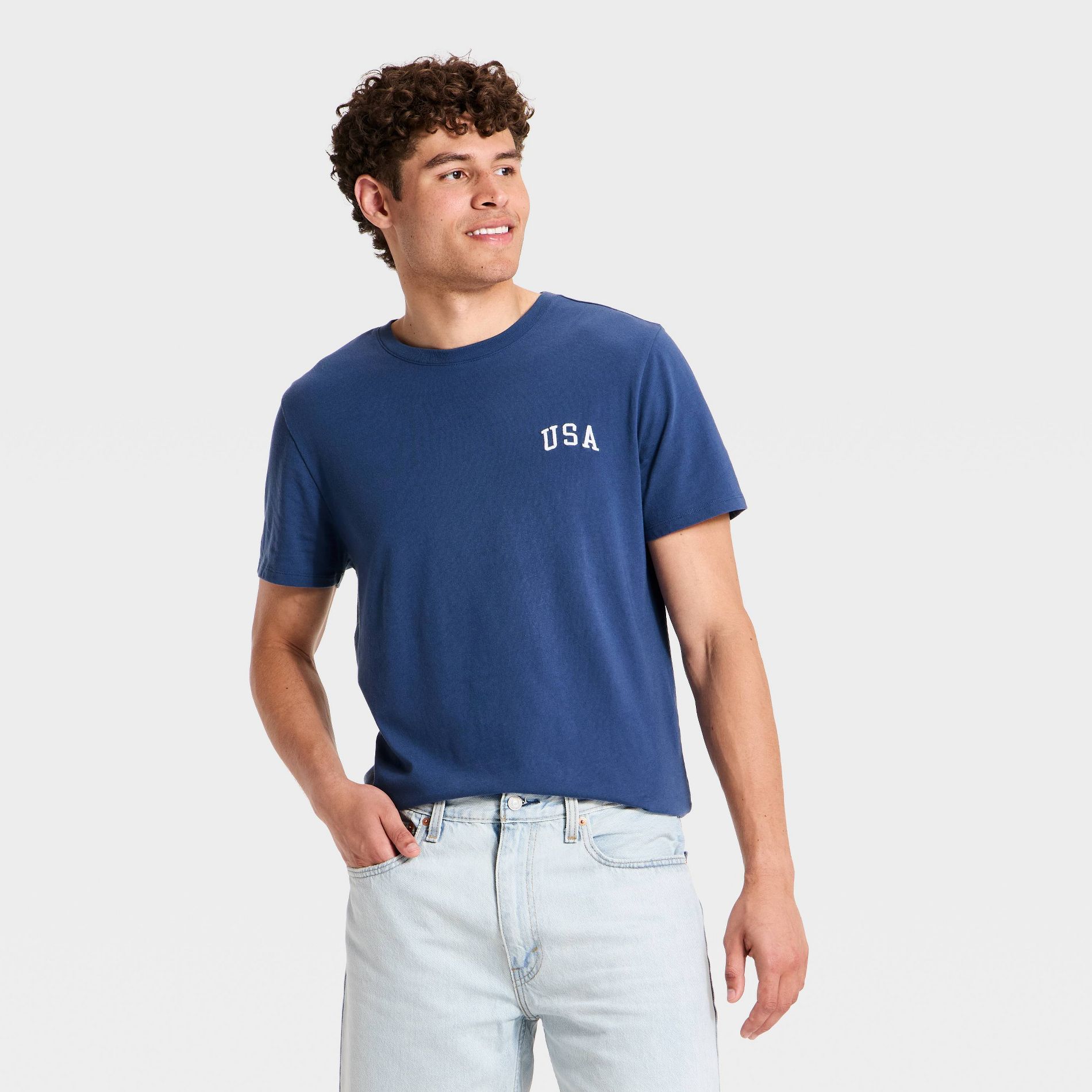 Men's Short Sleeve 'USA' Graphic T-Shirt - Goodfellow & Co™