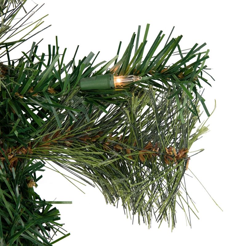 Northlight 9' x 10" Pre-Lit Oregon Cashmere Pine Artificial Christmas Garland, Clear Lights, 4 of 7