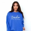 Simply Sage Market Teacher Livin' The Dream Garment Dyed Sweatshirt - 2 of 4