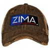 Adult Zima Logo Retro Brand Mesh Black Trucker Hat - 2 of 4
