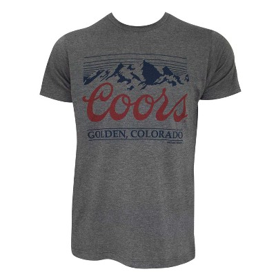 Adult Coors Golden Colorado Grey Tee Shirt