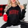 Simply Sage Market Merry Vibes Varsity Thick Outline Sweatshirt - 2 of 4