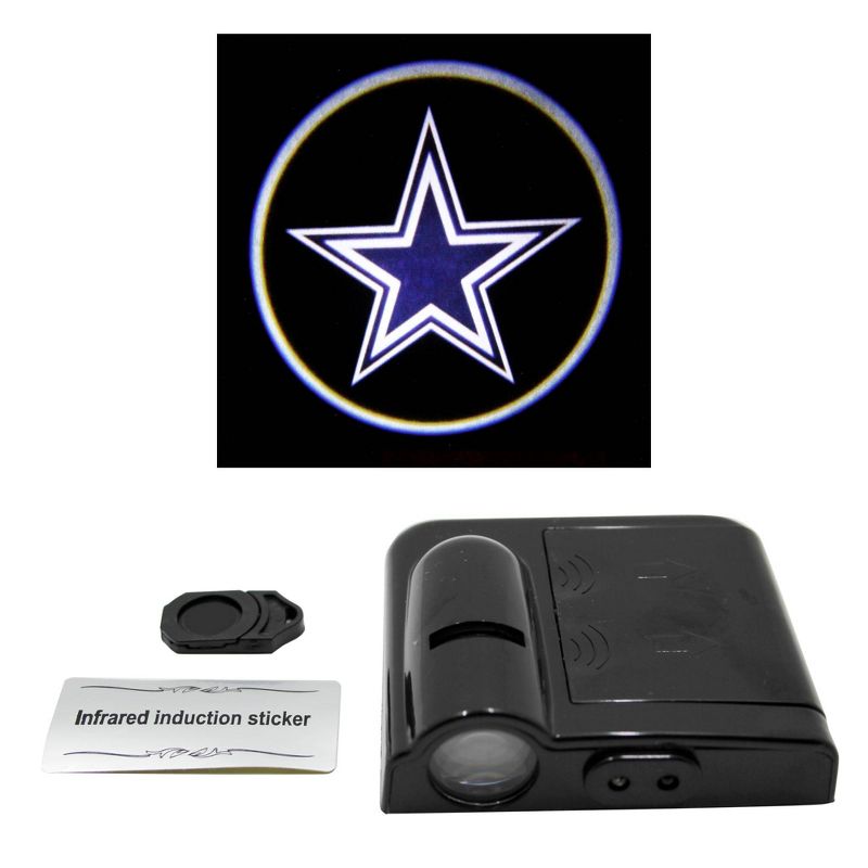 NFL Dallas Cowboys LED Car Door Light, 2 of 3