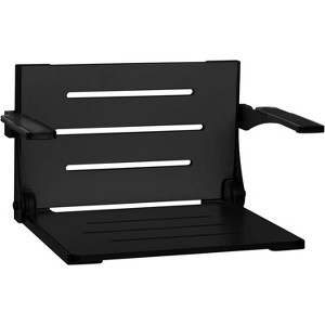 Seachrome Silhouette Comfort Folding Wall Mount Shower Bench Seat with Arms - 1 of 1