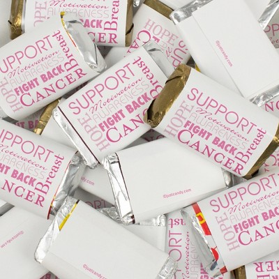 Breast Cancer Awareness Candy Hershey's Miniatures Chocolate by Just Candy - Pink