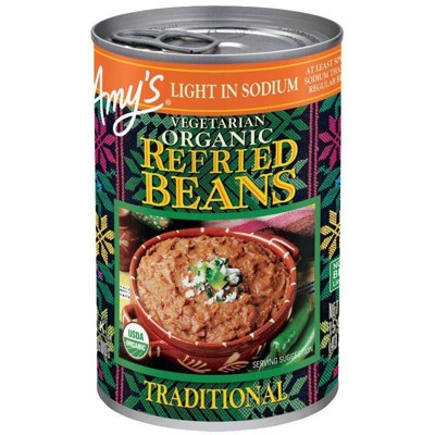 Amy's Vegetarian Organic Light in Sodium Refried Beans - 15.4oz