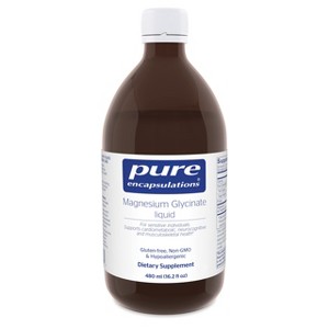 Pure Encapsulations Magnesium Glycinate Liquid - Supports Bone Health & Heart Health* - Vegan, Gluten Free & Non-GMO - 16.2 fl oz - 1 of 4