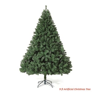 4.5Ft/6ft /7.5Ft/9 ft Artificial Christmas Tree, Realistic Premium Spruce Hinged Christmas Tree, Holiday Christmas Tree w/Metal Hinges - 1 of 4