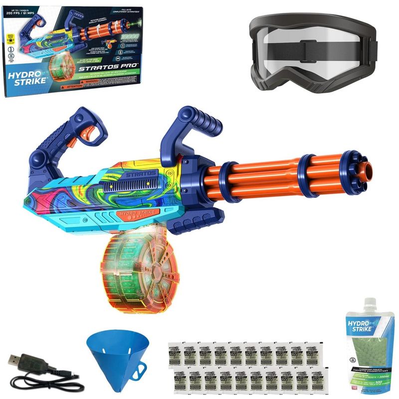 Hydro Strike Stratos Pro Battery Gel Bead Blaster with Rotating Barrel 10000 Water Beads, 2 of 4