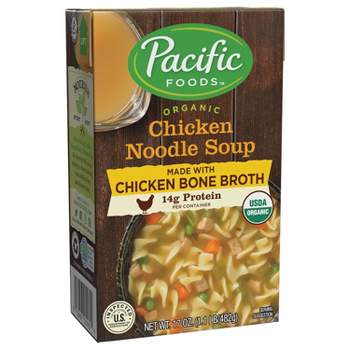 Pacific Foods Organic Chicken Noodle Soup with Bone Broth - 17oz