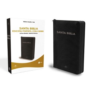 Santa Biblia Rvr1960- Edicion Portatil Con Cremallera - Large Print by  Rvr 1960- Reina Valera 1960 (Leather Bound) - 1 of 1