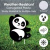 Big Dot of Happiness Party Like a Panda Bear - Yard Sign & Outdoor Lawn Decorations - Baby Shower or Birthday Party Yard Signs - Set of 8 - 3 of 4