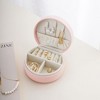 HTUTWOO Small Travel Jewelry Case Portable Jewelry Organizer Box for Necklace Rings Earrings, Travel Essentials Jewelry Storage for Women Girls - 2 of 4