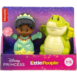 Fisher-Price Little People Disney Princess Tiana & Louis Figure Set - 1 of 3