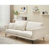 Garvee 78 Inch Sofa, 3 Seater Sofa, Comfy Modern Couch with 2 Pillows, Cozy Lounge Sofa, Sofa Couch for Living Room Apartment Bed Room, Beige - 3 of 4