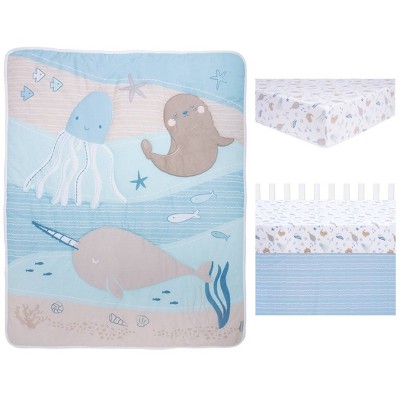 Image of Trend Lab Crib Bedding Set - Sea Babies - 3pc