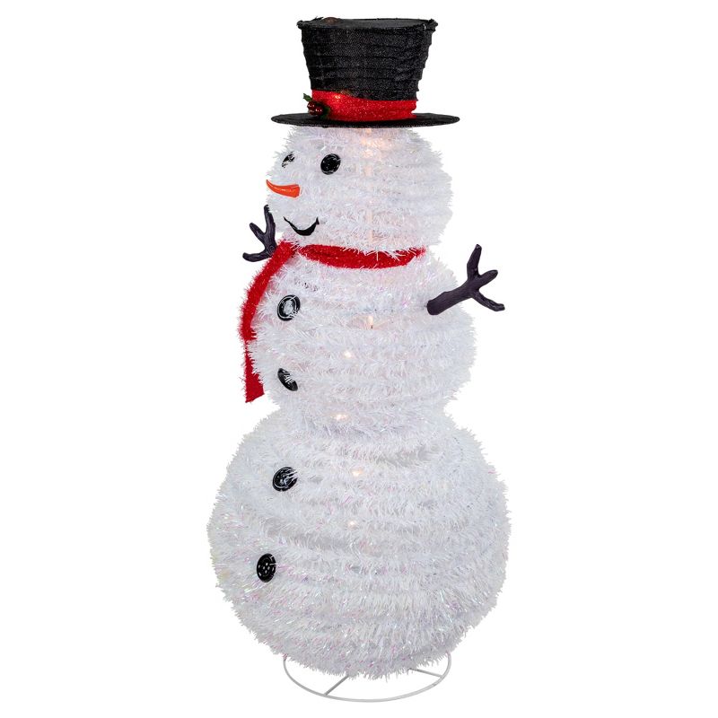 Northlight 4' Lighted Pop-Up Snowman Outdoor Christmas Decoration, 3 of 6