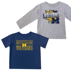 NCAA Michigan Wolverines Toddler Boys' 2pk T-Shirt - 1 of 3