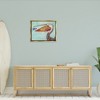 Stupell Industries Pelican with Purple Fish Floating Frame Canvas Art - 3 of 4
