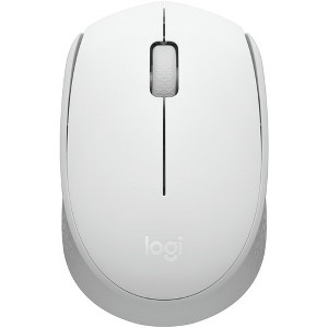 Logitech M170 Mouse - Optical - Wireless - Radio Frequency - 2.40 GHz - Off White - USB - Symmetrical - 1 of 4