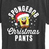 Women's - SpongeBob SquarePants - Christmas Pants Short Sleeve Graphic T-Shirt - 2 of 4