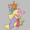 Girls Winnie the Pooh Piglet Christmas Gifts T Shirt - 2 of 4